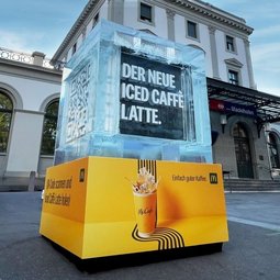 Promotion of McDonalds Iced Latte 