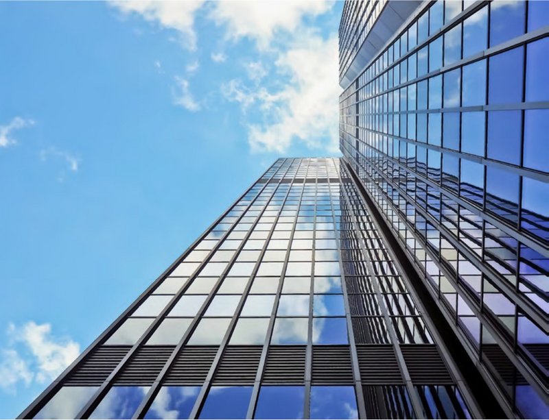 Folierung Hochhausecke