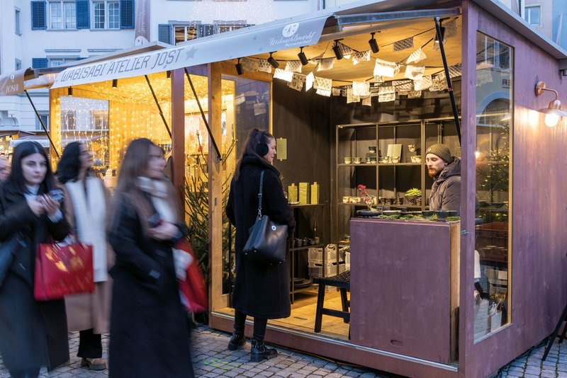 Weihnachtsmarktstand am Münsterhof 2025